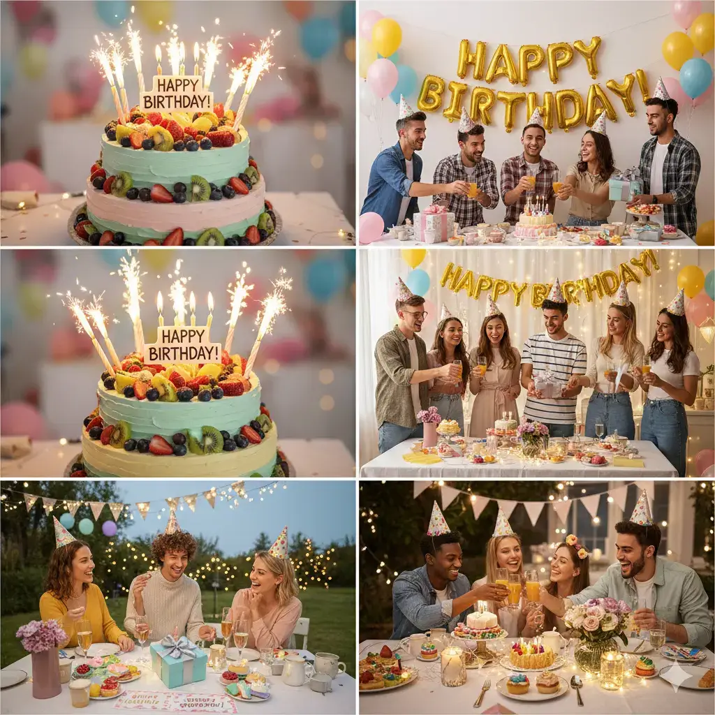 happy birthday ai generated image