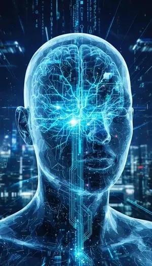 Futuristic AI digital brain neural network – BanaGen AI Nano Banana generated