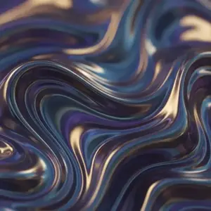 Iridescent liquid chrome metallic fluid art – BanaGen AI Nano Banana generated