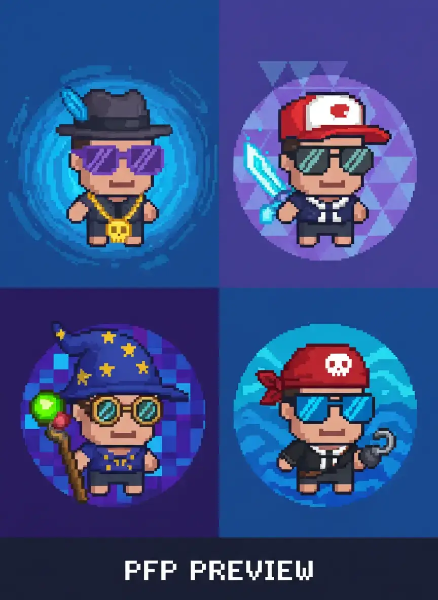 AI generated pixel art NFT collection - BanaGen