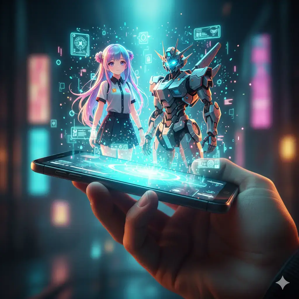 Kostenlose KI Bilder erstellen App auf dem Smartphone - BanaGen Web App